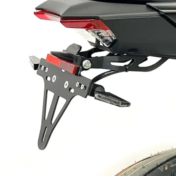 Kennzeichenhalter Edelstahl schwarz für Yamaha MT-09 / MT-09 SP / MT-09 Y-AMT ab 2024 ab Bj. 2024 -