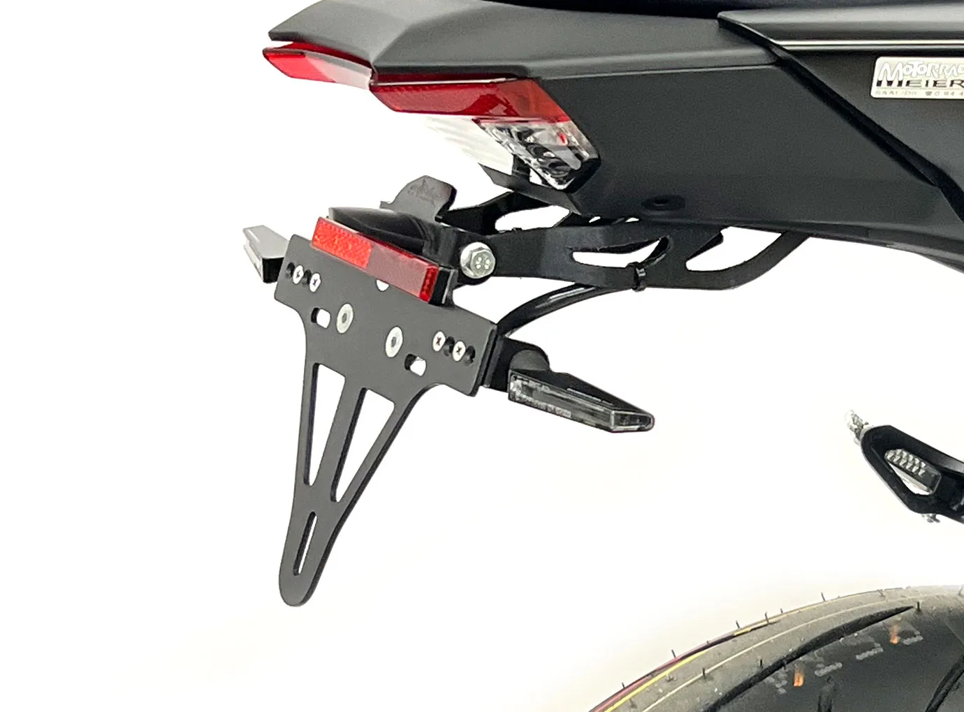 Kennzeichenhalter Edelstahl schwarz für Yamaha MT-09 / MT-09 SP / MT-09 Y-AMT ab 2024