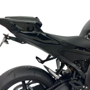 Kennzeichenhalter Edelstahl schwarz für Yamaha R9 ab 2025