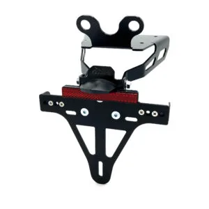 Kennzeichenhalter Edelstahl schwarz für Honda NT1100, Typ SC84, ab 2022-, auch Typ SC88, SC89, ab 2025