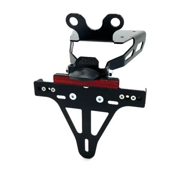 Kennzeichenhalter Edelstahl schwarz für Honda NT1100, Typ SC84, ab 2022-, auch Typ SC88, SC89, ab 2025 ab Bj. 2022 -