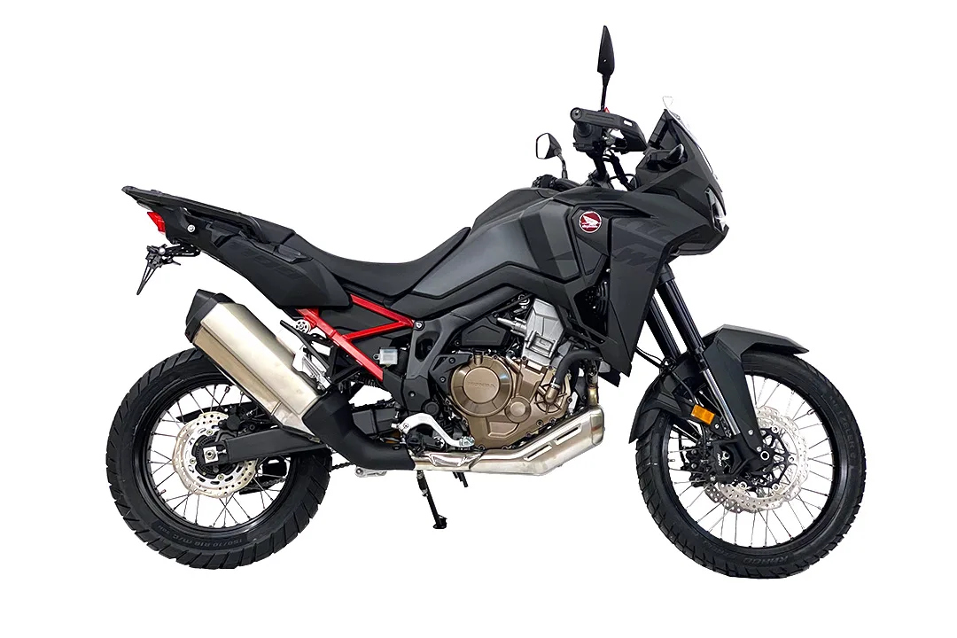 Kennzeichenhalter Edelstahl schwarz für Honda CRF1100L Africa Twin ab 2020 ab Bj. 2020 -