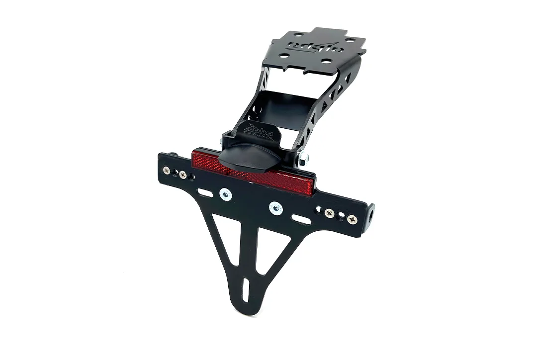 Kennzeichenhalter Edelstahl schwarz für Suzuki GSX-S1000, GSX-S950 ab 2021