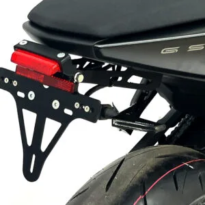 Kennzeichenhalter Edelstahl schwarz für Suzuki GSX-8S / GSX-8R ab 2023