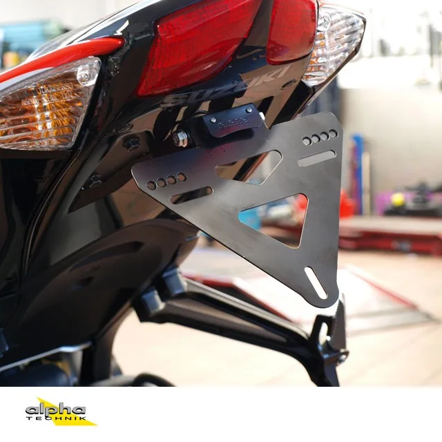 Kennzeichenhalter für Suzuki GSXR600,750; Typ WVCW; Modelljahr 2008-2010