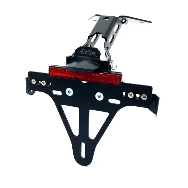 Kennzeichenhalter Edelstahl schwarz für Aprilia RS125, Tuono 125 ab 2021 ab Bj. 2021 -