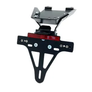 Kennzeichenhalter Edelstahl schwarz für Aprilia Tuareg 660 ab 2022