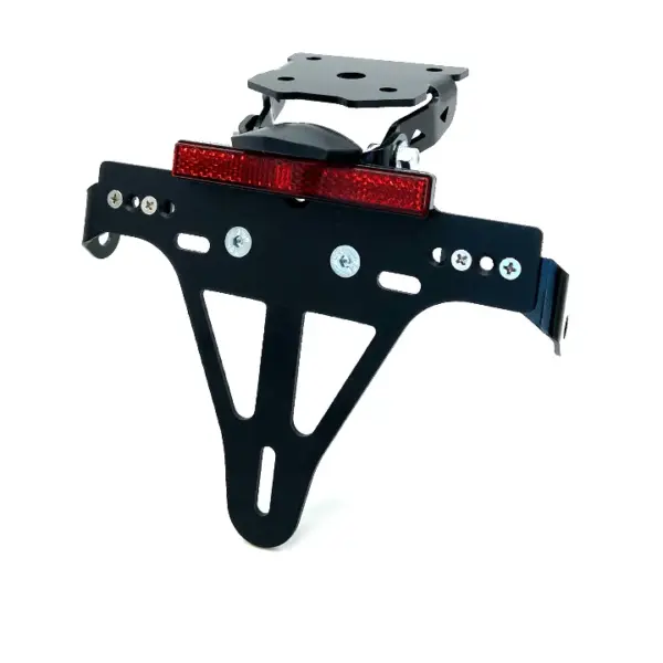 Kennzeichenhalter Edelstahl schwarz für Kawasaki Z800 ab 2013 ab Bj. 2013 -