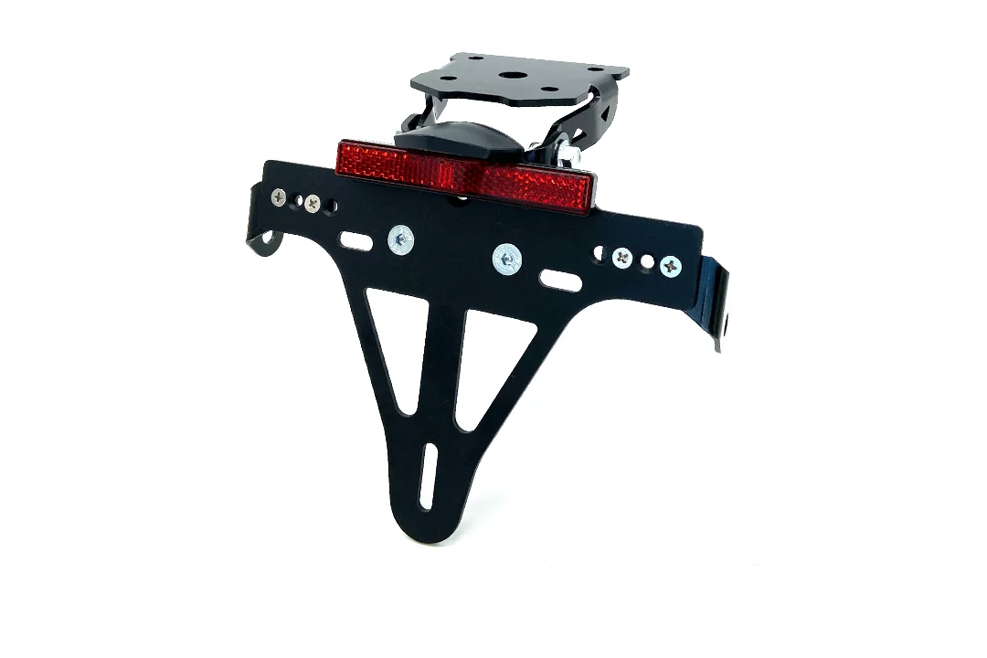 Kennzeichenhalter Edelstahl schwarz für Kawasaki Z800 ab 2013