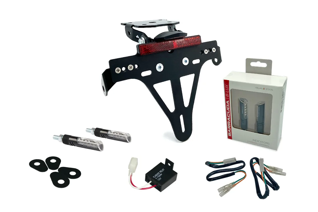 Kennzeichenhalter-Blinker-Kit IDEA (vorne + hinten) für Kawasaki Z800 ab Modelljahr 2013