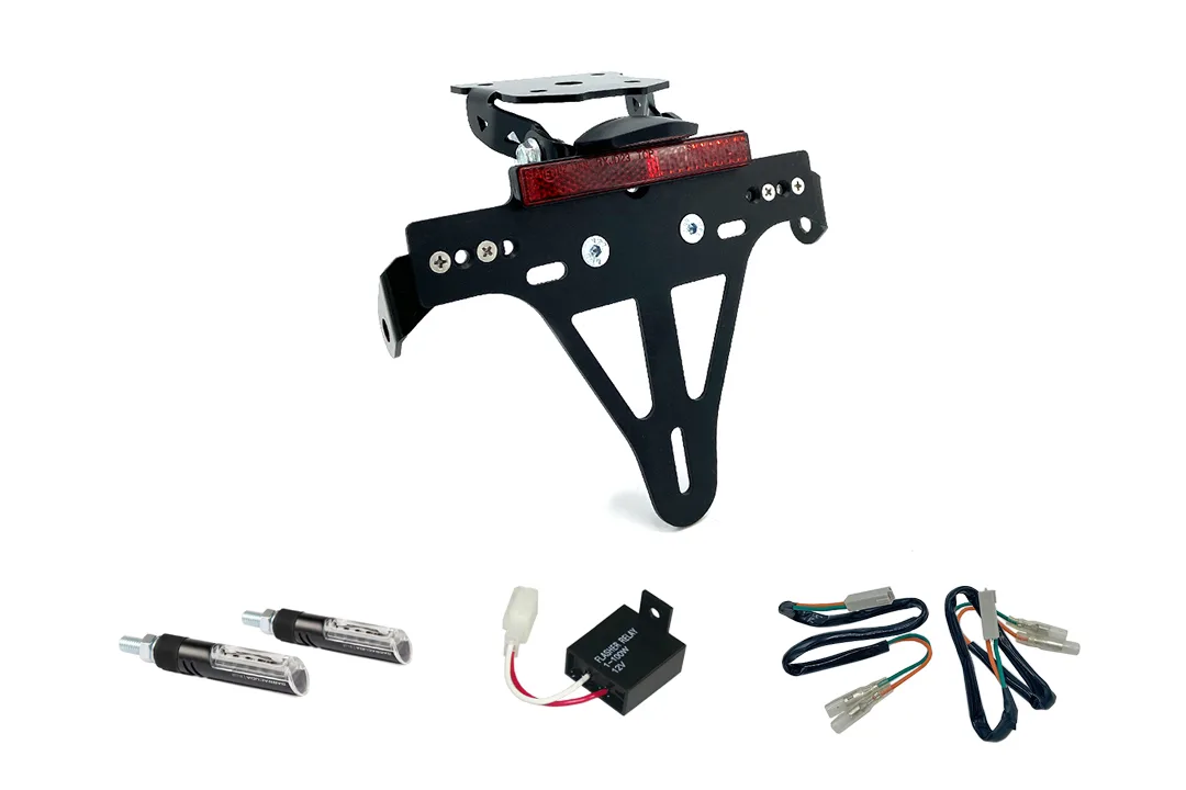 Kennzeichenhalter-Blinker-Kit IDEA für Kawasaki Z800 ab Modelljahr 2013 (Hinten)