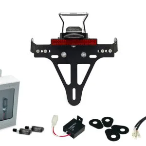 Kennzeichenhalter-Blinker-Kit M-LED (vorne + hinten) für Kawasaki Z900RS ab Modelljahr 2018 Typ ZR900C u. ab Modelljahr 2021 Typ ZR900K
