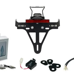 Kennzeichenhalter-Blinker-Kit X-LED (vorne + hinten) für Kawasaki Z900RS ab Modelljahr 2018 Typ ZR900C u. ab Modelljahr 2021 Typ ZR900K