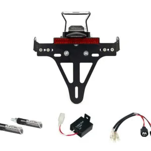 Kennzeichenhalter-Blinker-Kit IDEA für Kawasaki Z900RS ab Modelljahr 2018 Typ ZR900C u. ab Modelljahr 2021 Typ ZR900K (Hinten)
