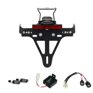 Kennzeichenhalter-Blinker-Kit MLED für Kawasaki Z900RS ab Modelljahr 2018 Typ ZR900C u. ab Modelljahr 2021 Typ ZR900K (Hinten)