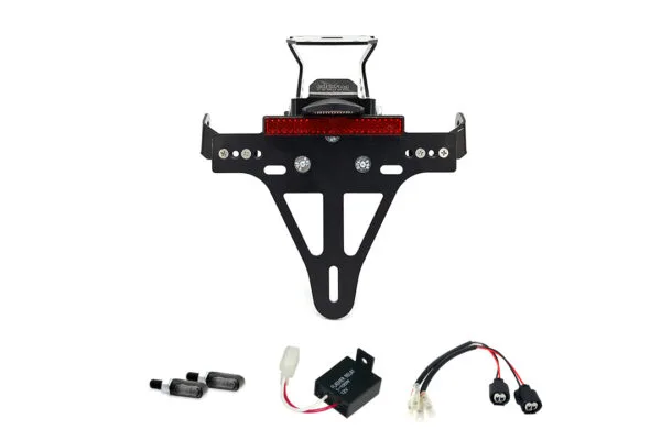 Kennzeichenhalter-Blinker-Kit MLED für Kawasaki Z900RS ab Modelljahr 2018 Typ ZR900C u. ab Modelljahr 2021 Typ ZR900K (Hinten)