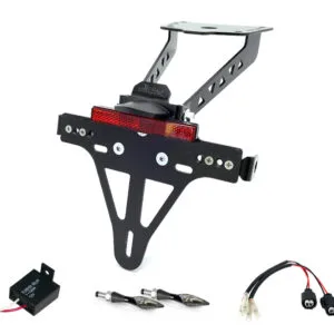 Kennzeichenhalter-Blinker-Kit XLED für Kawasaki Z900RS ab Modelljahr 2018 Typ ZR900C u. ab Modelljahr 2021 Typ ZR900K (Hinten)