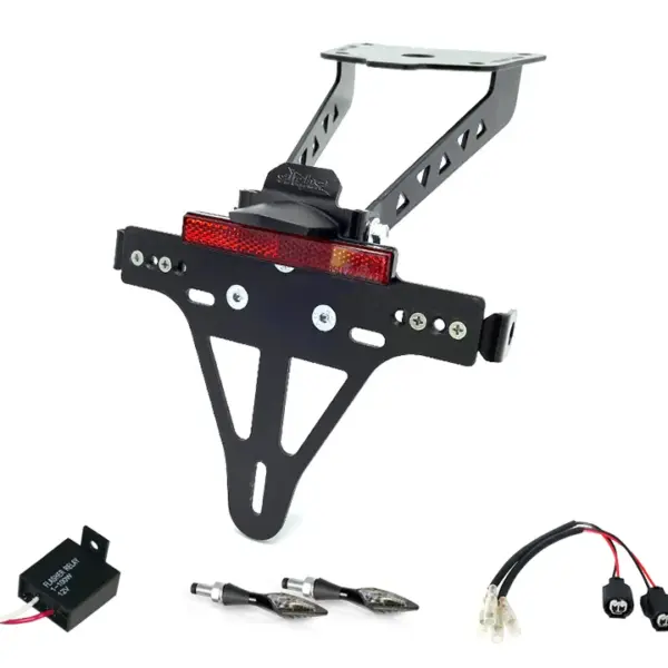 Kennzeichenhalter-Blinker-Kit XLED für Kawasaki Z900RS ab Modelljahr 2018 Typ ZR900C u. ab Modelljahr 2021 Typ ZR900K (Hinten)