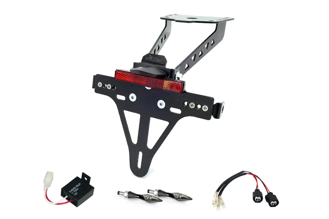 Kennzeichenhalter-Blinker-Kit XLED für Kawasaki Z900RS ab Modelljahr 2018 Typ ZR900C u. ab Modelljahr 2021 Typ ZR900K (Hinten)