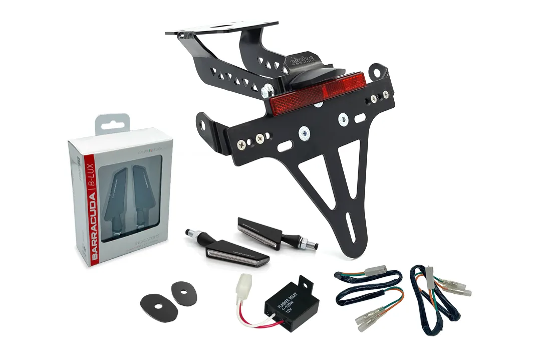 Kennzeichenhalter-Blinker-Kit SQ-LED (vorne + hinten) für Kawasaki Z900 Modelljahr 2017-2019