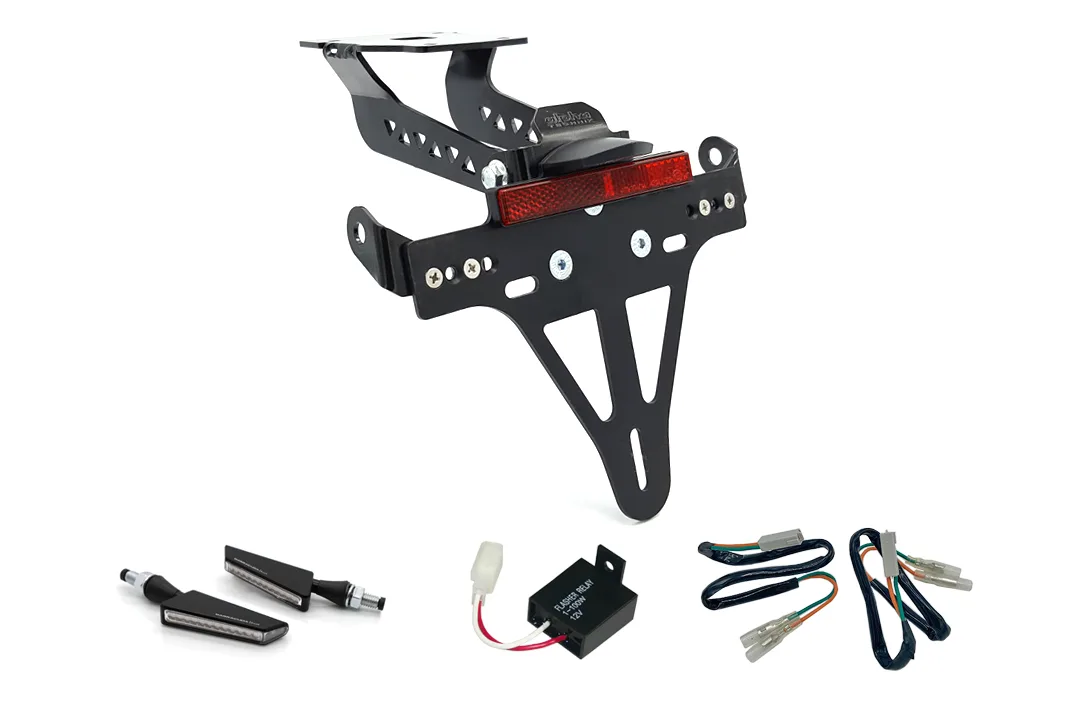 Kennzeichenhalter-Blinker-Kit BSQN für Kawasaki Z900 Modelljahr 2017-2019 (Hinten)