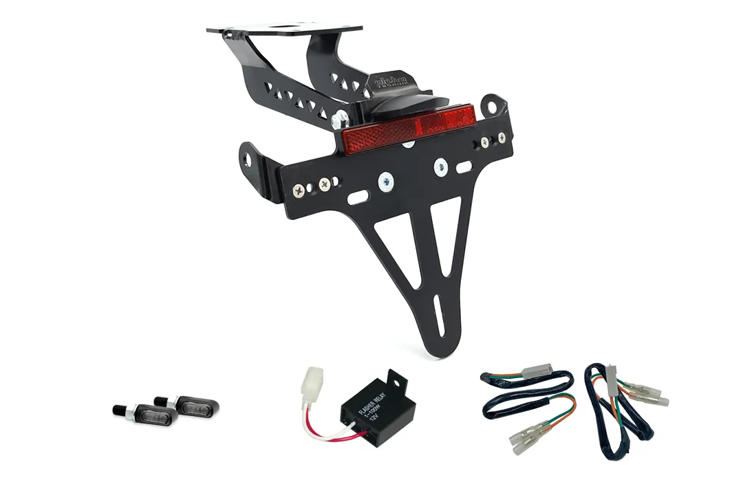 Kennzeichenhalter-Blinker-Kit M-LED für Kawasaki Z900 Modelljahr 2017-2019 (Hinten)