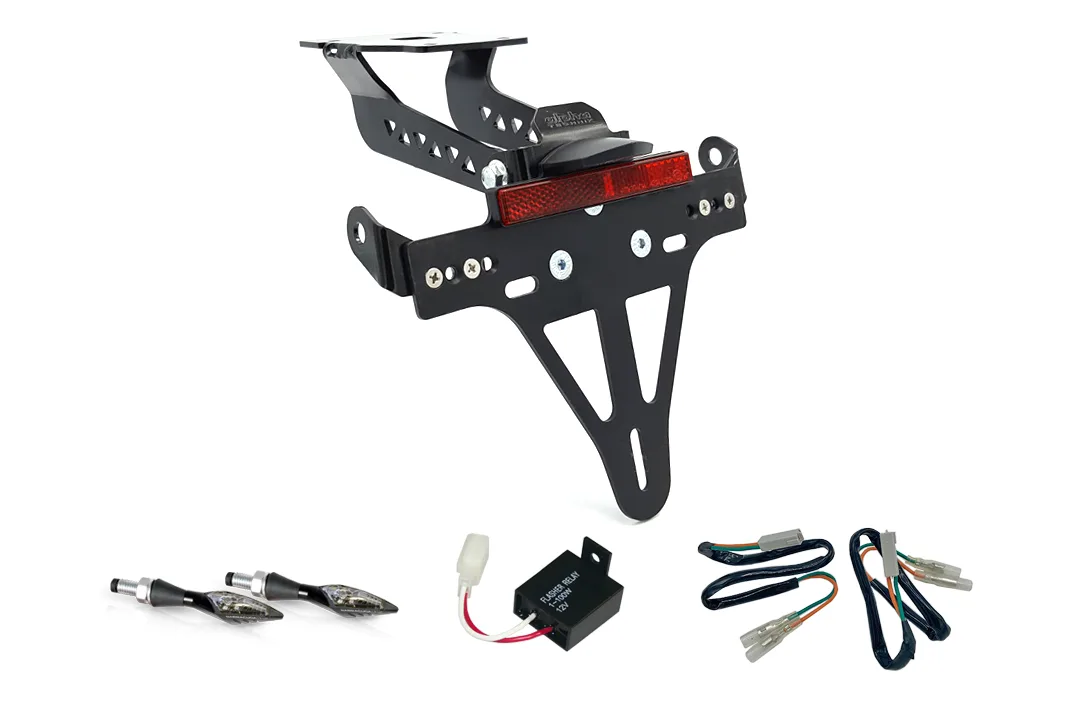 Kennzeichenhalter-Blinker-Kit XLED für Kawasaki Z900 Modelljahr 2017-2019 (Hinten)