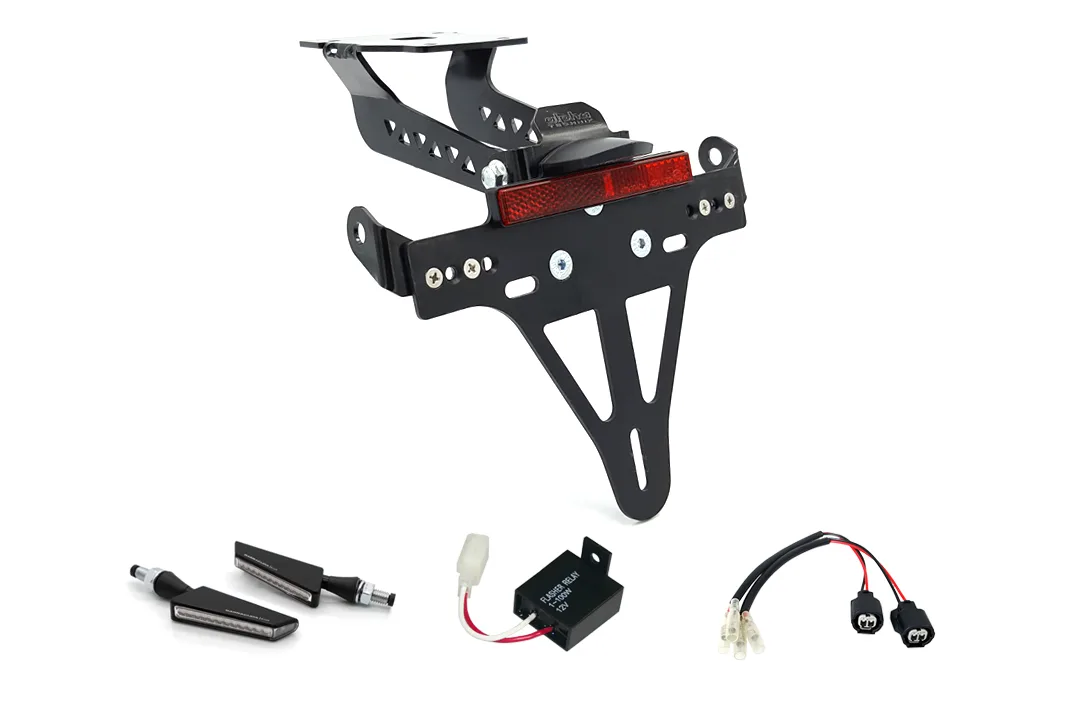 Kennzeichenhalter-Blinker-Kit BSQN für Kawasaki Z900 ab Modelljahr 2020- (Hinten)
