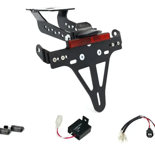 Kennzeichenhalter-Blinker-Kit M-LED für Kawasaki Z900 ab Modelljahr 2020- (Hinten)