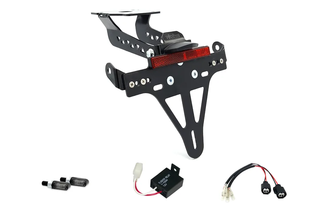 Kennzeichenhalter-Blinker-Kit M-LED für Kawasaki Z900 ab Modelljahr 2020- (Hinten)