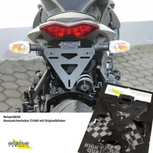 Kennzeichenhalter Kawasaki Z1000; Typ ZRT00D; Modelljahr 2010