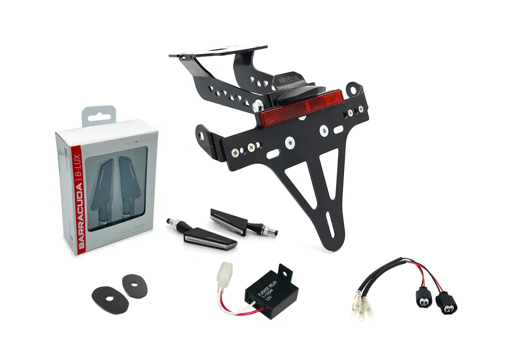 Kennzeichenhalter-Blinker-Kit SQ-LED (vorne + hinten) für Kawasaki Z H2 ab Modelljahr 2020
