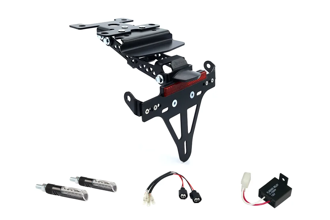 Kennzeichenhalter-Blinker-Kit IDEA für Kawasaki Z H2 ab Modelljahr 2020- (Hinten)