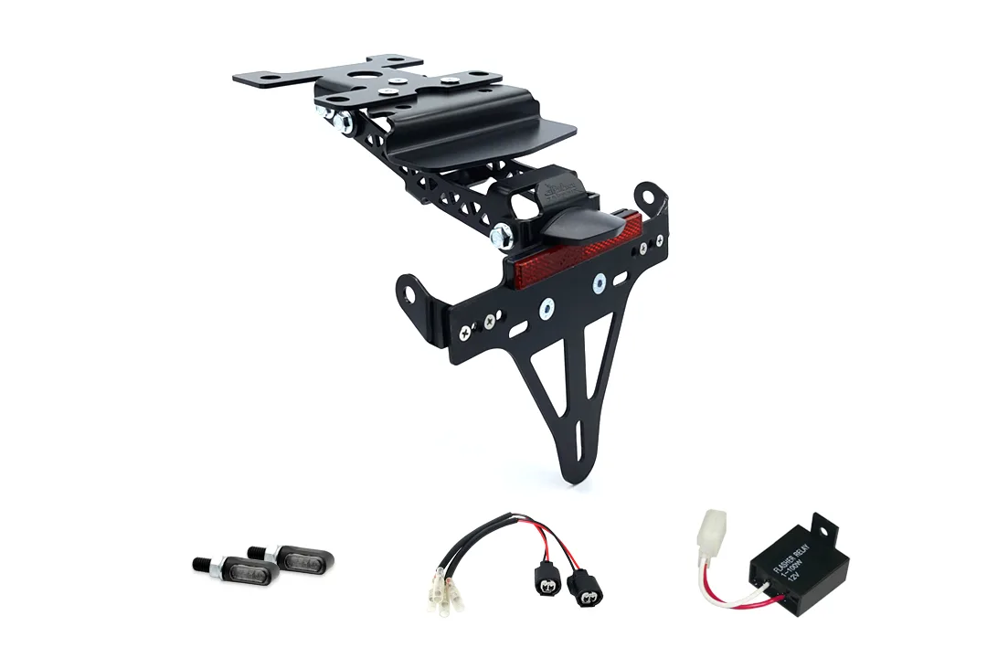 Kennzeichenhalter-Blinker-Kit M-LED für Kawasaki Z H2 ab Modelljahr 2020- (Hinten)