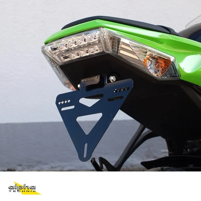 Kennzeichenhalter für Kawasaki ZX10R; Typ ZXT00J; Modelljahr 2011-2015
