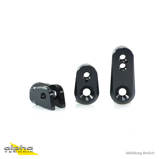 GILLES Ausleger Kit 30-40 mm schwarz für Ducati Multistrada ab Bj. 2015 -