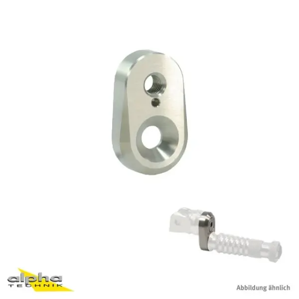 Giles Tooling RGK2 Ausleger, Versatz 20mm, silber für Yamaha YZF-R1 ab Bj. 2015 - 2016