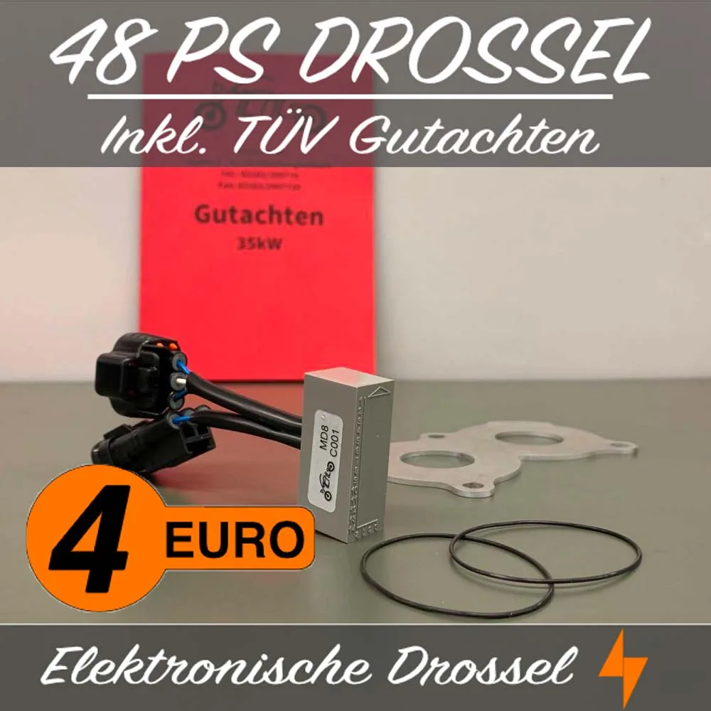 35 KW / 48 PS Drosselsatz für Yamaha XVS 950 XR-A (SCR950) VN07 / B / - mit FIN: Ab JYAVN078*********