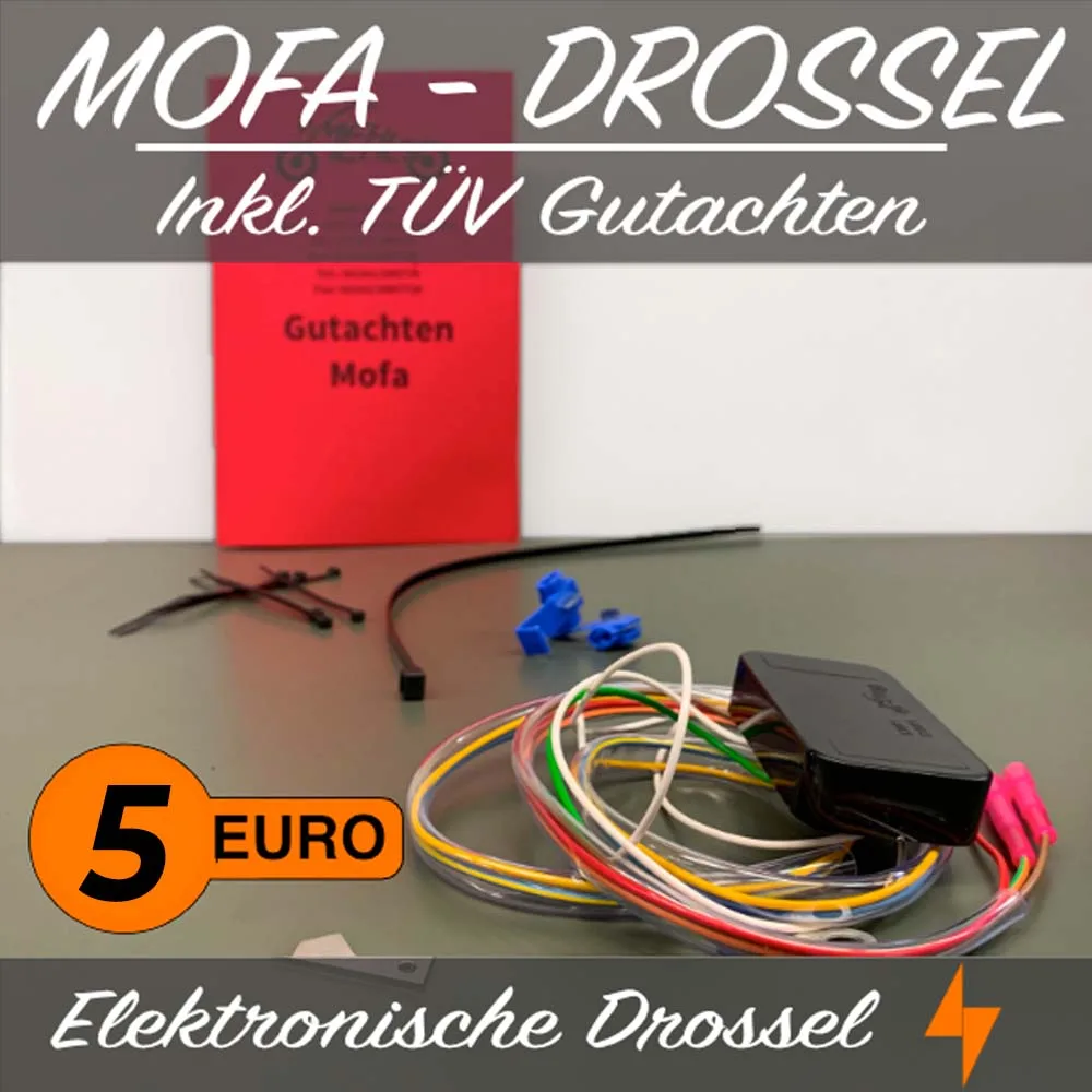 25 Km/h Mofadrosselsatz Peugeot Kisbee 4T - Euro 5 K1 / AA / MA - Elektronisch