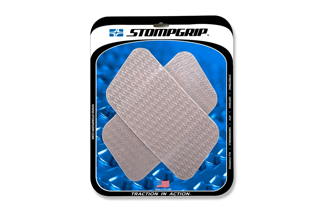 Stompgrip Traction Pads Universal Rechteckig klar für Honda ST1300, 2002-2012, XRV750 African Twin, 2000-2003 und Yamaha XT1200Z Super Tenere (Worldcrosser), 2012-2015 ab Bj. 2002 - 2012
