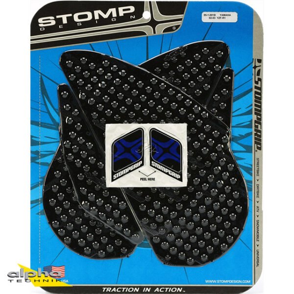 Stompgrip schwarz, Volcano, für Yamaha YZF-R1, 2002-03 ab Bj. 2002 - 2003