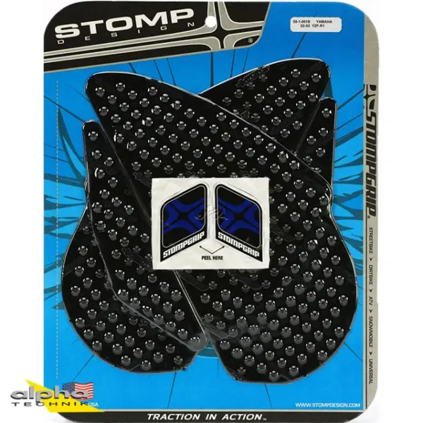Stompgrip schwarz, Volcano, für Yamaha YZF-R1, 2002-03 ab Bj. 2002 - 2003