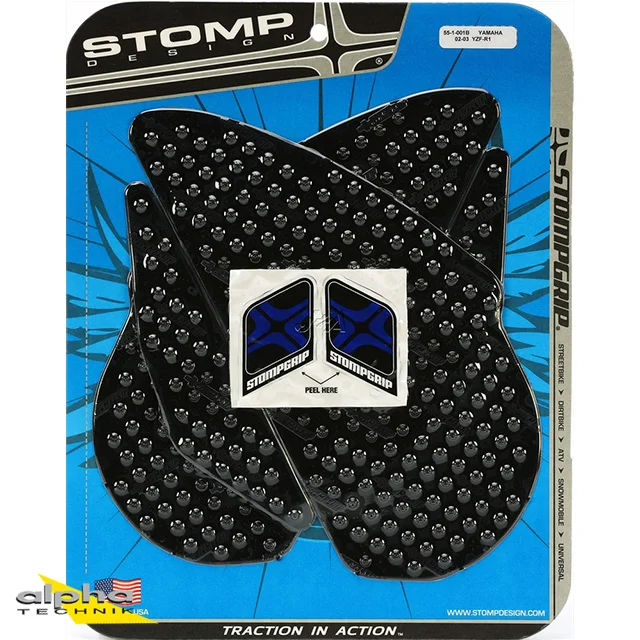 Stompgrip schwarz, Volcano, für Yamaha YZF-R1, 2002-03 ab Bj. 2002 - 2003