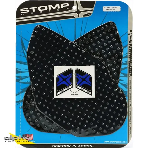 Stompgrip schwarz, Volcano, für Yamaha YZF-R6, 1999-2002 ab Bj. 1999 - 2002