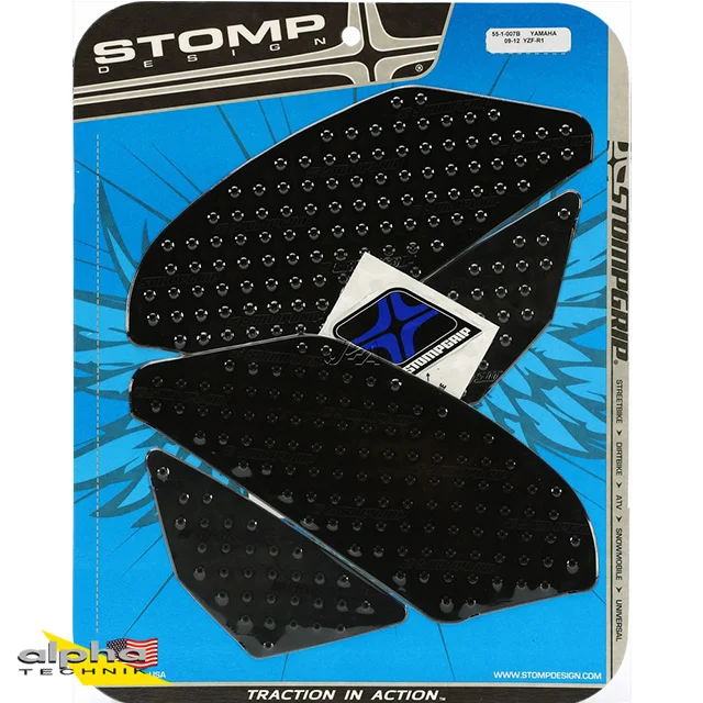 Stompgrip schwarz, Volcano, für Yamaha YZF-R1, 2009-2014 ab Bj. 2009 - 2014