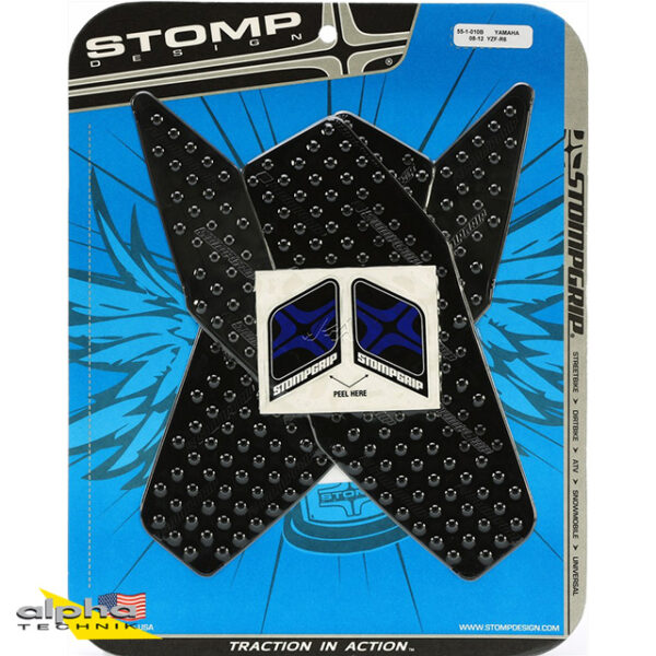 Stompgrip schwarz, Volcano, für Yamaha YZF-R6, 2008-2016 ab Bj. 2008 - 2016