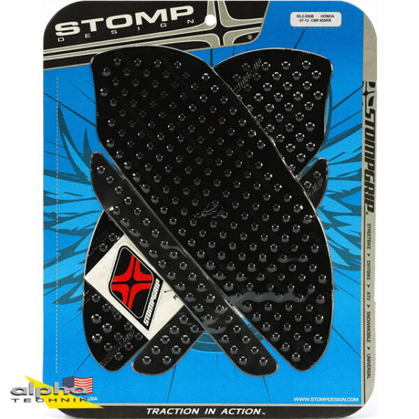 Stompgrip schwarz, Volcano, für Honda CBR600RR, 2007-2012 ab Bj. 2007 - 2012