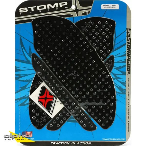 Stompgrip schwarz, Volcano, für Honda CBR600RR, 2007-2012 ab Bj. 2007 - 2012