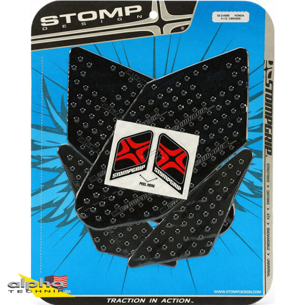 Stompgrip schwarz, Volcano, für Honda CBR250R, 2011-2013 ab Bj. 2011 - 2013