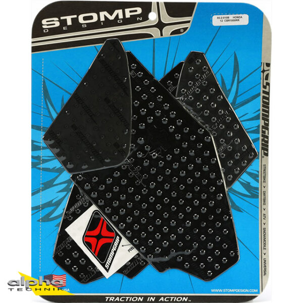 Stompgrip schwarz, Volcano, für Honda CBR1000RR, 2012-2016 ab Bj. 2012 - 2016